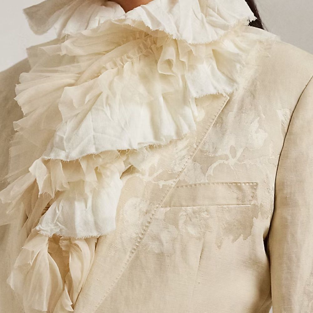Ralph Lauren Resort ‘24 Collection Parker Floral Jacquard Single-Breasted Jacket - Picture 15 of 17